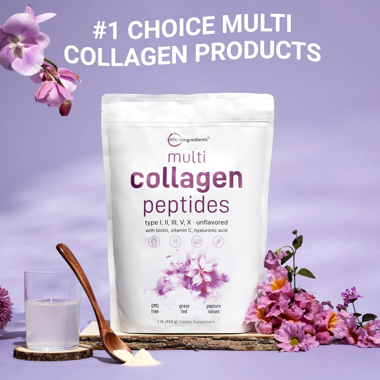 Micro Ingredients Polvo de péptidos de colágeno múltiple